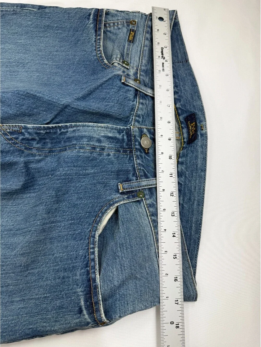 Polo Ralph Lauren Men's Jeans Hampton Relaxed Straight Mid Rise Size 34 Blue